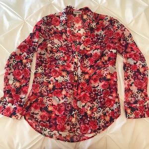 Express red/pink floral portofino